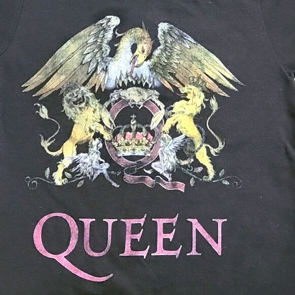 QUEEN OFFICIAL MERCHANDISE BLACK GRAPHIC T-SHIRT, SIZE 3T - Picture 3 of 5